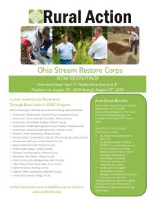 Our AmeriCorps positions are open. 